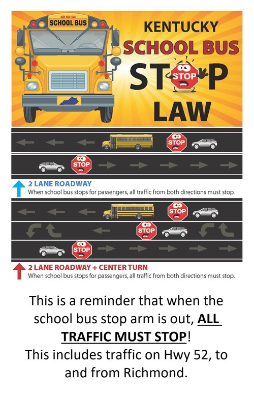 Stop for school buses image